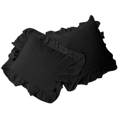 Darymex Poszewki Stonewashed 40X40 Black 2Szt Komplet Darymex Poszewki Stonewashed 40X40 Black 2Szt Komplet