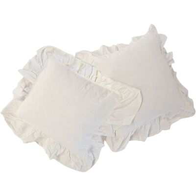 Darymex Poszewki Stonewashed 40X40 Snow White 2Szt Komplet Darymex Poszewki Stonewashed 40X40 Snow White 2Szt Komplet