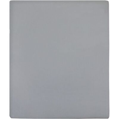 VMP Prześcieradła, 2 szt., szare, 140x200 cm, dżersej bawełniany VMP Prześcieradła, 2 szt., szare, 140x200 cm, dżersej bawełniany