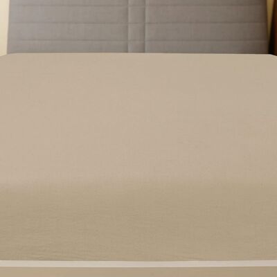 VMP Prześcieradła, 2 szt., taupe, 160x200 cm, dżersej bawełniany VMP Prześcieradła, 2 szt., taupe, 160x200 cm, dżersej bawełniany