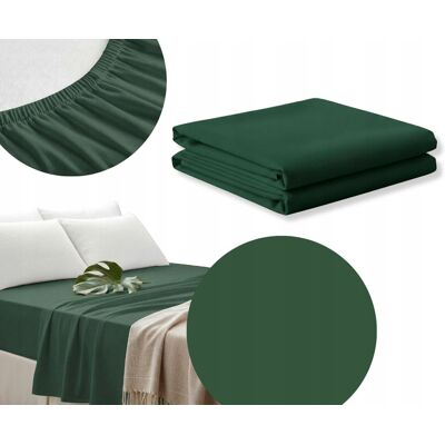 Inny producent Prześcieradło 200x160 zielone JERSEY z gumką 160x200 MATERACYK POLSKIE Inny producent Prześcieradło 200x160 zielone JERSEY z gumką 160x200 MATERACYK POLSKIE