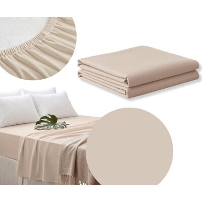 Inny producent PRZEŚCIERADŁO 200x200 Beżowe z gumką JERSEY BAWEŁNA MATERACYK PRODUK POLSKI Inny producent PRZEŚCIERADŁO 200x200 Beżowe z gumką JERSEY BAWEŁNA MATERACYK PRODUK POLSKI