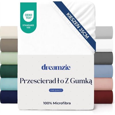 Inny producent PRZEŚCIERADŁO 90X200 BIAŁE MIKROFIBRA Z GUMKĄ GRUBY MATERAC WYSOKIE MIĘKKIE Inny producent PRZEŚCIERADŁO 90X200 BIAŁE MIKROFIBRA Z GUMKĄ GRUBY MATERAC WYSOKIE MIĘKKIE