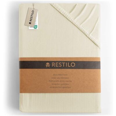 DecoKing - Amber - 200x220 cm - beige - prześcieradło z gumką DecoKing - Amber - 200x220 cm - beige - prześcieradło z gumką