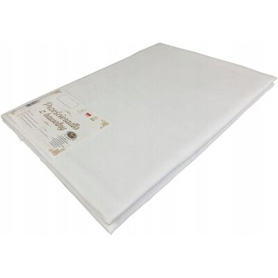 Inny producent Prześcieradło bawełniane 160x220 cm bez gumki biały Inny producent Prześcieradło bawełniane 160x220 cm bez gumki biały