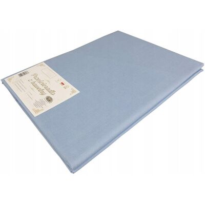Inny producent Prześcieradło bawełniane 160x220 cm bez gumki niebieski ciemny Inny producent Prześcieradło bawełniane 160x220 cm bez gumki niebieski ciemny