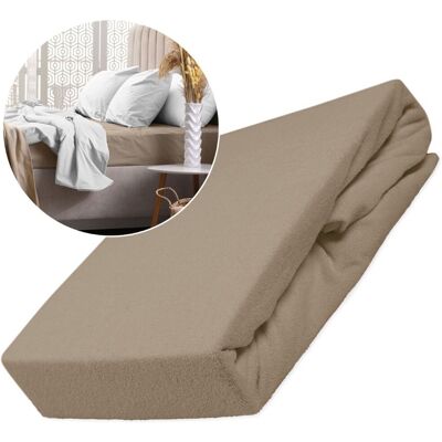Darymex Prześcieradło z gumką 160x200 dzianina frotte komfortowe jednolite _D Darymex Prześcieradło z gumką 160x200 dzianina frotte komfortowe jednolite _D