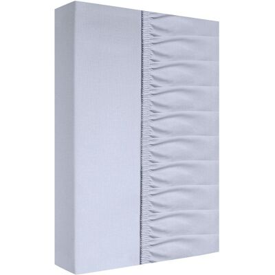 ZARATEX Prześcieradło bawełniane z gumką 220x200 srebrne na materac o wysokości do 25 cm ZARATEX Prześcieradło bawełniane z gumką 220x200 srebrne na materac o wysokości do 25 cm