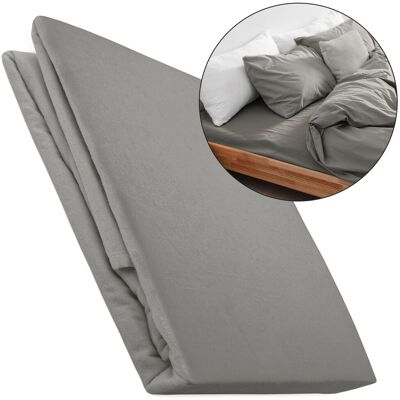 Darymex Prześcieradło bez gumki 160x210 flanela kolor szary Darymex Prześcieradło bez gumki 160x210 flanela kolor szary