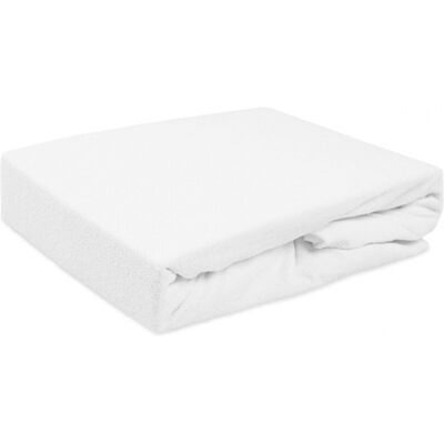 Prześcieradło bez gumki, DARYMEX, frotte, 160x200 cm, białe Prześcieradło bez gumki, DARYMEX, frotte, 160x200 cm, białe