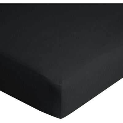 Prześcieradło, EUROFIRANY, 125g/m2, 180x200 cm, czarny Prześcieradło, EUROFIRANY, 125g/m2, 180x200 cm, czarny