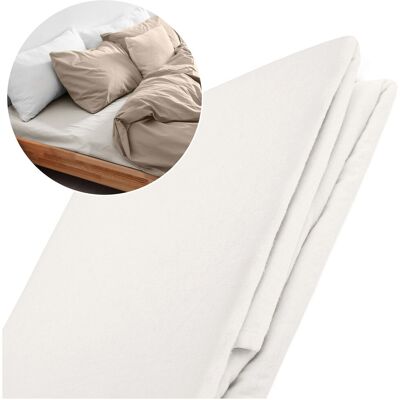 Prześcieradło flanela z gumką 90x200 cm Darymex, 100% bawełna, flanelowe, kolor ecru Prześcieradło flanela z gumką 90x200 cm Darymex, 100% bawełna, flanelowe, kolor ecru