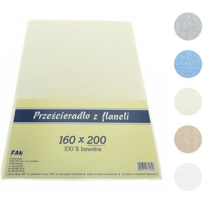 Prześcieradło Flanelowe 200x220 Fan Kremowe Prześcieradło Flanelowe 200x220 Fan Kremowe