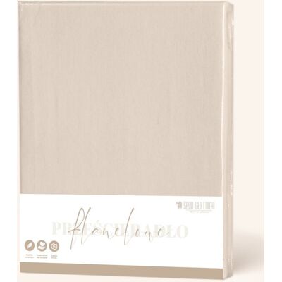 Spod Igły i Nitki Prześcieradło Flanelowe 220x200 Taupe, Antyalergiczne, Oekotex 100, bez Gumki, Spod Igły i Nitki Prześcieradło Flanelowe 220x200 Taupe, Antyalergiczne, Oekotex 100, bez Gumki,