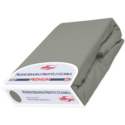Darymex Prześcieradło z gumką 90x200 FROTTE WYSOKA GRAMATURA 200 FROTA kolor szary Darymex Prześcieradło z gumką 90x200 FROTTE WYSOKA GRAMATURA 200 FROTA kolor szary