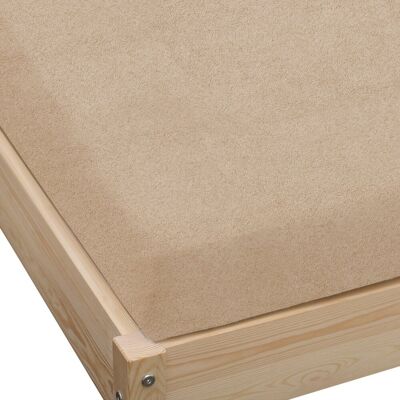 KZ Prześcieradło Frotte Z Gumką 160x200 Cappuccino Grube KZ Prześcieradło Frotte Z Gumką 160x200 Cappuccino Grube