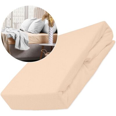 Darymex Prześcieradło z gumką 180x200 frotte BAWEŁNIANA FROTA kolor pastelowy róż Darymex Prześcieradło z gumką 180x200 frotte BAWEŁNIANA FROTA kolor pastelowy róż