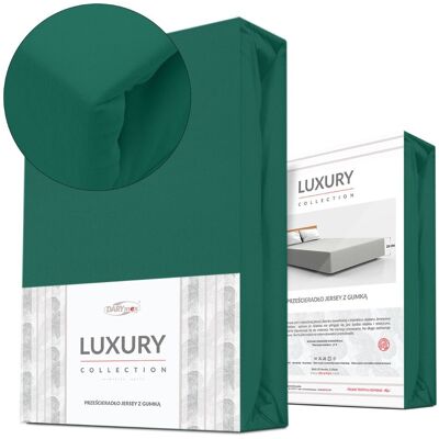 Darymex Prześcieradło Jersey Elastan 140x200 Z Gumką Zielony Na Wysoki Materac 25 Cm Luxury Darymex Prześcieradło Jersey Elastan 140x200 Z Gumką Zielony Na Wysoki Materac 25 Cm Luxury