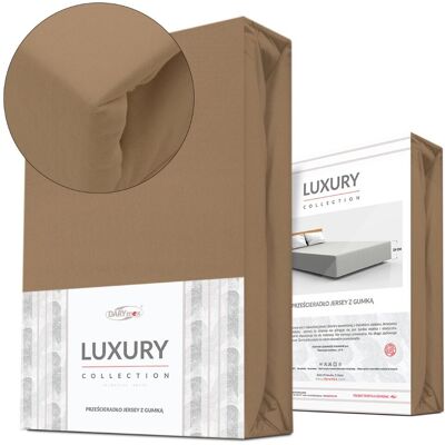 Darymex Prześcieradło Jersey Elastan 160x200 Z Gumką Brązowe 54 Na Wysoki Materac 25 Cm Luxury Darymex Prześcieradło Jersey Elastan 160x200 Z Gumką Brązowe 54 Na Wysoki Materac 25 Cm Luxury
