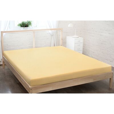 KZ Prześcieradło Jersey Z Gumką 160x200 Bananowy KZ Prześcieradło Jersey Z Gumką 160x200 Bananowy