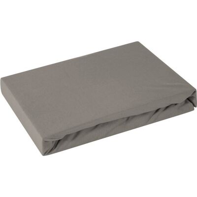 DESIGN 91 Prześcieradło jersey z gumką 160x200 srebrne na wysoki materac 30 cm 125 g/m2 DESIGN 91 Prześcieradło jersey z gumką 160x200 srebrne na wysoki materac 30 cm 125 g/m2