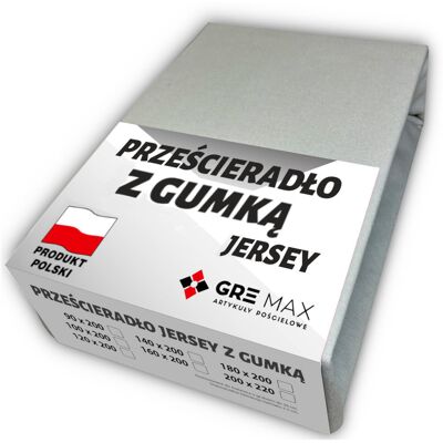 Inny producent Prześcieradło Jersey Z Gumką 90x200 Polskie Grube / Gre-Max Inny producent Prześcieradło Jersey Z Gumką 90x200 Polskie Grube / Gre-Max