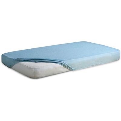 Unknown - 160x200 waterproof jersey fitted sheet - Niebieski - Elastyczny - Fitted sheet Unknown - 160x200 waterproof jersey fitted sheet - Niebieski - Elastyczny - Fitted sheet