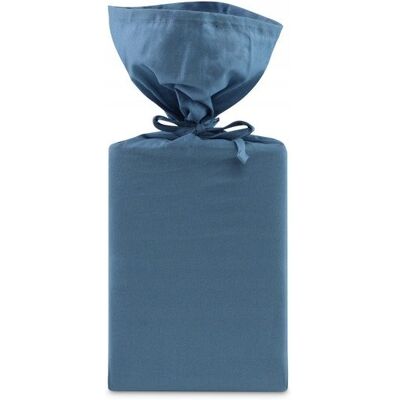 Prześcieradło Perkalowe Dormeo Essentials D.Blue 140x200 Prześcieradło Perkalowe Dormeo Essentials D.Blue 140x200