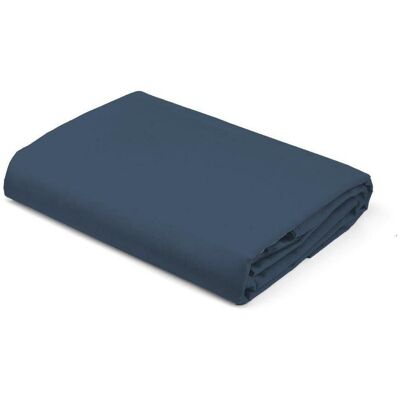 Detexpol Prześcieradło satynowe 220x200 denim granatowe bez gumki jednobarwne Pure Detexpol Prześcieradło satynowe 220x200 denim granatowe bez gumki jednobarwne Pure