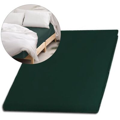Nieznany - 036/200X220 - Zieleń butelkowa - Prześcieradło Nieznany - 036/200X220 - Zieleń butelkowa - Prześcieradło