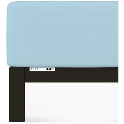 Inny producent Prześcieradło Schlafgut Pure Standard 120x190-130x220 cm Blue Light 536 Inny producent Prześcieradło Schlafgut Pure Standard 120x190-130x220 cm Blue Light 536