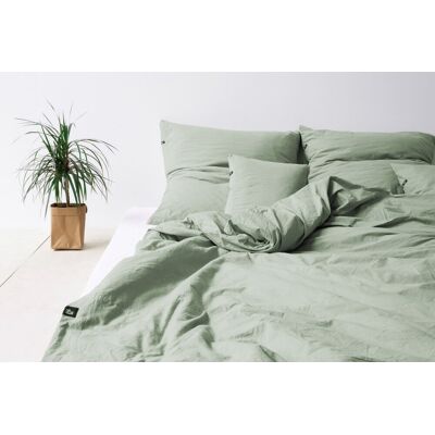 HOP Design Prześcieradło z gumką 100% bawełna 200x200 Zieleń HOP Design Prześcieradło z gumką 100% bawełna 200x200 Zieleń