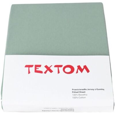 Textom Prześcieradło Z Gumką 160X200 Bawełniane Zieleń Na Wysoki Materac Premium Textom Prześcieradło Z Gumką 160X200 Bawełniane Zieleń Na Wysoki Materac Premium