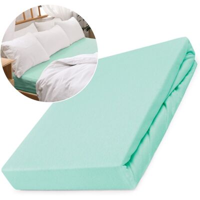Darymex Jersey 160x200 - Miętowy - Fitted Sheet Darymex Jersey 160x200 - Miętowy - Fitted Sheet