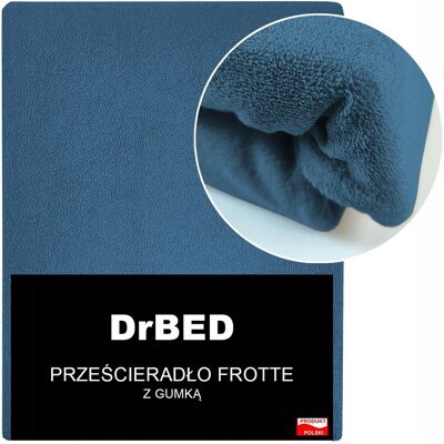 Inny producent Prześcieradło z Gumką 160x200 Frotte Mięsiste Elastyczne Niebieskie Polskie Inny producent Prześcieradło z Gumką 160x200 Frotte Mięsiste Elastyczne Niebieskie Polskie