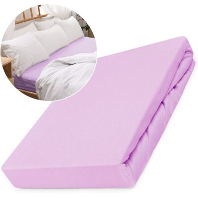 Darymex - Jersey - Liliowy - 180x200 cm - Fitted sheet Darymex - Jersey - Liliowy - 180x200 cm - Fitted sheet