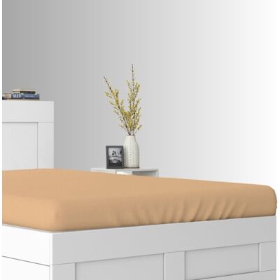 Głęboki sen Prześcieradło Z Gumką 200x220 100% Bawełniane JERSEY Grube Polskie Beżowy Głęboki sen Prześcieradło Z Gumką 200x220 100% Bawełniane JERSEY Grube Polskie Beżowy