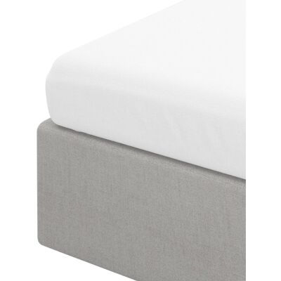 Prześcieradło z gumką bawełna renforce białe LAUKO 160x200 cm HOMLA Prześcieradło z gumką bawełna renforce białe LAUKO 160x200 cm HOMLA