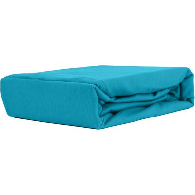 Kam-Pol PRZEŚCIERADŁO Z GUMKĄ JERSEY VIP BOK 30CM BAWEŁNIANE TURKUS 160x200 Kam-Pol PRZEŚCIERADŁO Z GUMKĄ JERSEY VIP BOK 30CM BAWEŁNIANE TURKUS 160x200