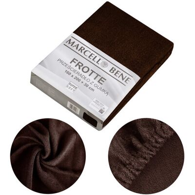 Textilo Group Prześcierdało z gumką Frotte 140x200+30cm c. brąz Textilo Group Prześcierdało z gumką Frotte 140x200+30cm c. brąz