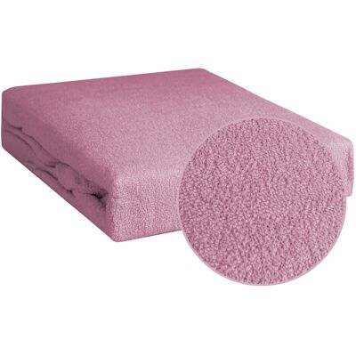 Textilo Group Prześcierdało z gumką Frotte 180x200+30cm różowy Textilo Group Prześcierdało z gumką Frotte 180x200+30cm różowy