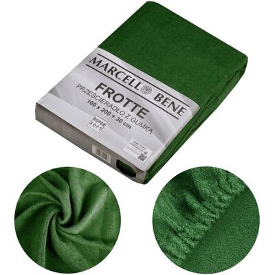 Textilo Group Prześcierdało z gumką Frotte 180x200+30cm zielony Textilo Group Prześcierdało z gumką Frotte 180x200+30cm zielony