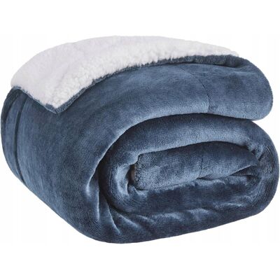 Inny producent PRZYTULNY KOC NA JESIEŃ ZIME CIEPŁY NA SOFE ŁÓŻKO 150CM X 200CM NIEBIESKI Inny producent PRZYTULNY KOC NA JESIEŃ ZIME CIEPŁY NA SOFE ŁÓŻKO 150CM X 200CM NIEBIESKI