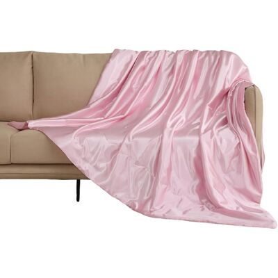 Inny producent Przytulny Koc Satynowy Narzuta na Łóżko Sofę Kanapę 220x240 cm Różowy Inny producent Przytulny Koc Satynowy Narzuta na Łóżko Sofę Kanapę 220x240 cm Różowy