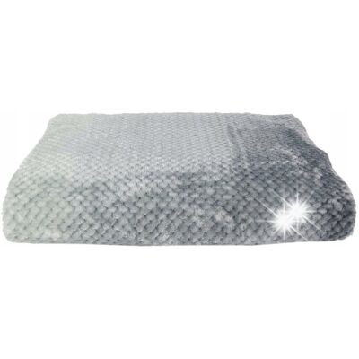 Inny producent PUSZYSTY KOC Honey szary 150x200 cm MIĘKKI PLED Inny producent PUSZYSTY KOC Honey szary 150x200 cm MIĘKKI PLED