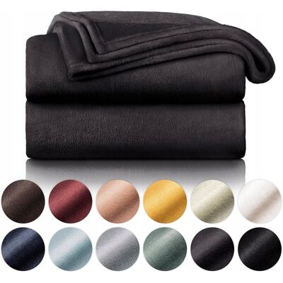 Inny producent PUSZYSTY KOC Z MIKROFIBRY 220X240 CM MIĘKKI I CIEPŁY KOC NA KANAPĘ ANTRACYT Inny producent PUSZYSTY KOC Z MIKROFIBRY 220X240 CM MIĘKKI I CIEPŁY KOC NA KANAPĘ ANTRACYT