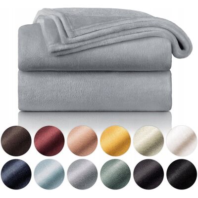 Inny producent PUSZYSTY KOC Z MIKROFIBRY 220X240 CM MIĘKKI I CIEPŁY KOC NA KANAPĘ SZARY Inny producent PUSZYSTY KOC Z MIKROFIBRY 220X240 CM MIĘKKI I CIEPŁY KOC NA KANAPĘ SZARY