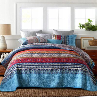 Inny producent QUCOVER Narzuta Boho 220x240cm Dwustronna Z 2 Poszewkami Na Poduszki Inny producent QUCOVER Narzuta Boho 220x240cm Dwustronna Z 2 Poszewkami Na Poduszki
