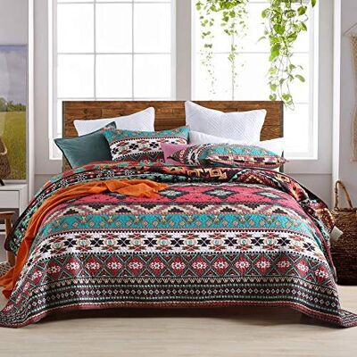 Inny producent QUCOVER Narzuta Boho Dwustronna 220x240 Z 2 Poszewkami Na Poduszki Inny producent QUCOVER Narzuta Boho Dwustronna 220x240 Z 2 Poszewkami Na Poduszki