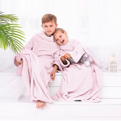 Restilo Koc Lazykids Pudrowy Róż Gładki Klasyczny 90x105 Decoking Restilo Koc Lazykids Pudrowy Róż Gładki Klasyczny 90x105 Decoking
